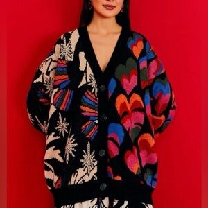 FARM RIO HEARTS CARDIGAN